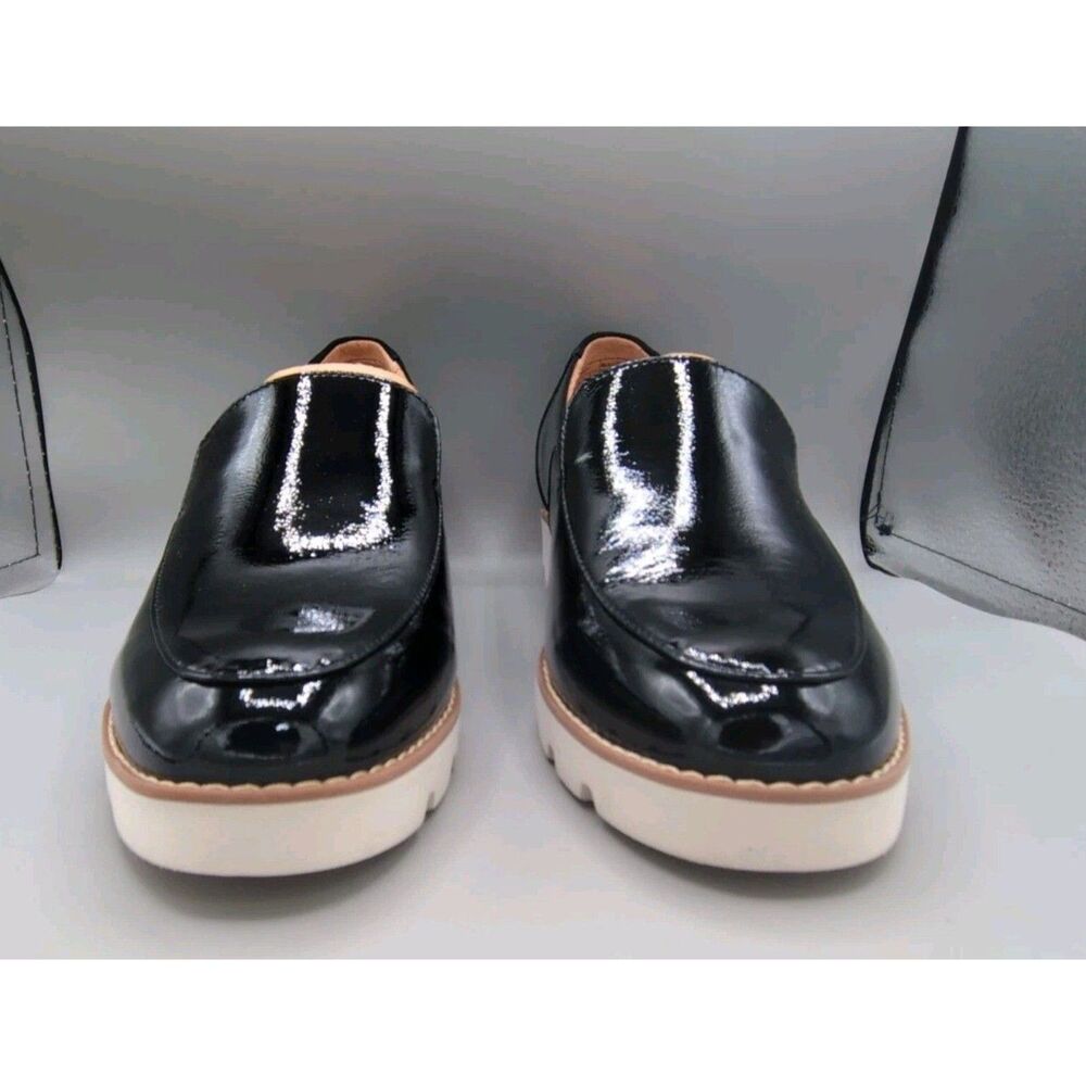 Vionic Kensley Women's SZ 9 Shoes Black Patent Leather Slip On Loafers - Picture 3 of 9